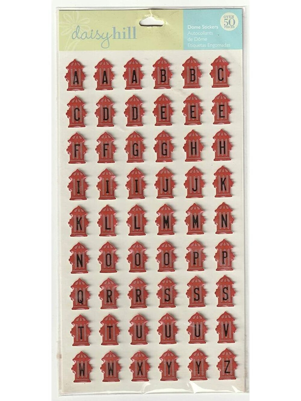 Daisy Hill Fire Hydrant Alphabet Stickers